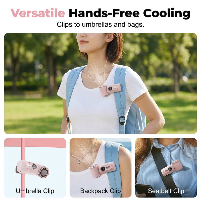BreezePulse™ — Unleash Instant, Hands-Free Coolness Anywhere You Go
