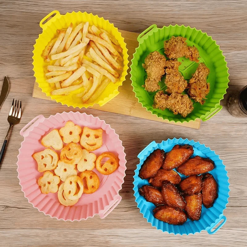 CrispEase™ Air Fryer Trays — Cook Crispy Meals and Skip the Scrubbing Nightmare