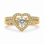 LumaHeart™ Halo Ring Set — Ignite Passion with Every Sparkling Glance