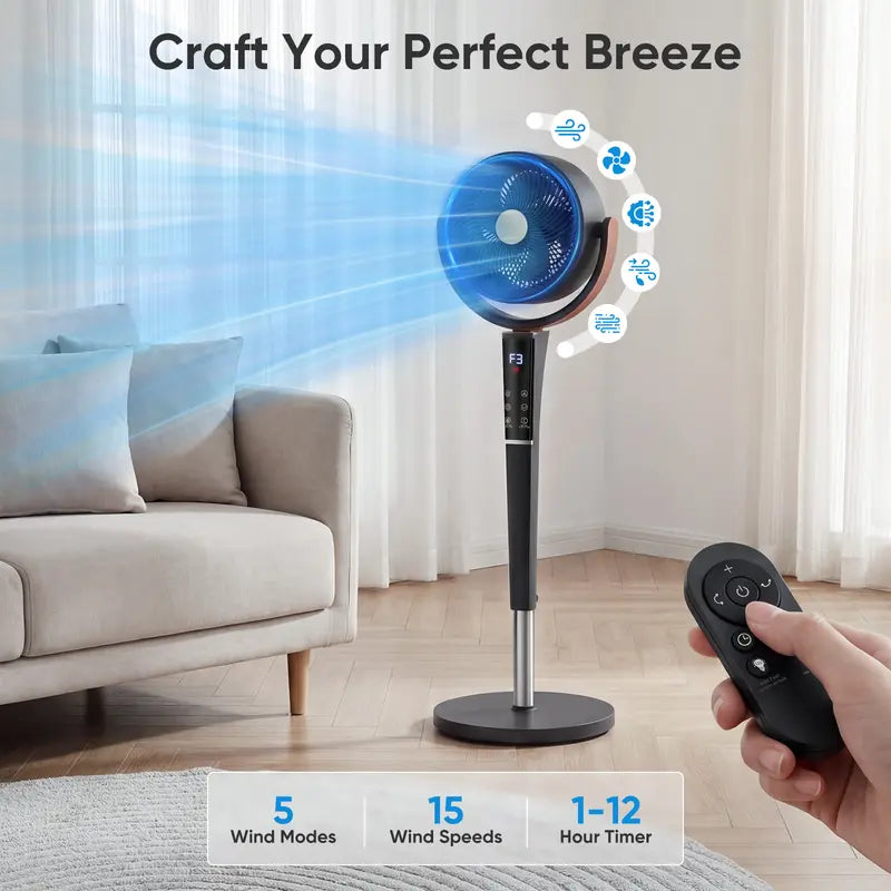 BreezeSphere™ — Experience Whisper-Quiet, All-Around Cool That Transforms Your Space into a Calm Retreat