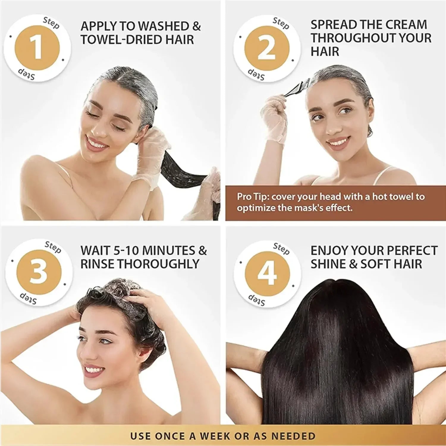 VitaLuxe™ Collagen Repair Mask — Bring Back Stunning Shine and Strength to Every Strand