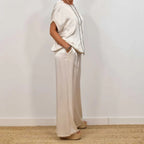 LumaSilk™ Two-Piece Satin Set — Feel Unstoppable in Effortless, All-Day Elegance