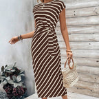LunaSilk™ Leopard Knot Dress — Wrap Yourself in Confidence and Unforgettable Style