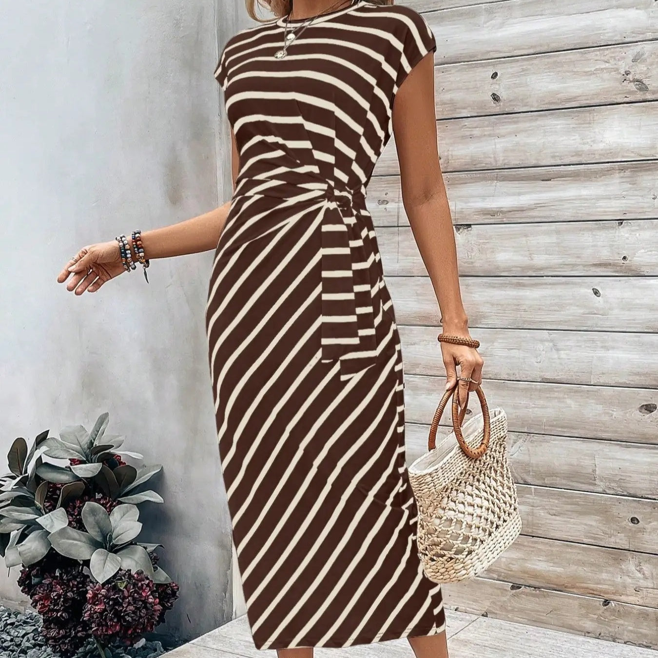LunaSilk™ Leopard Knot Dress — Wrap Yourself in Confidence and Unforgettable Style