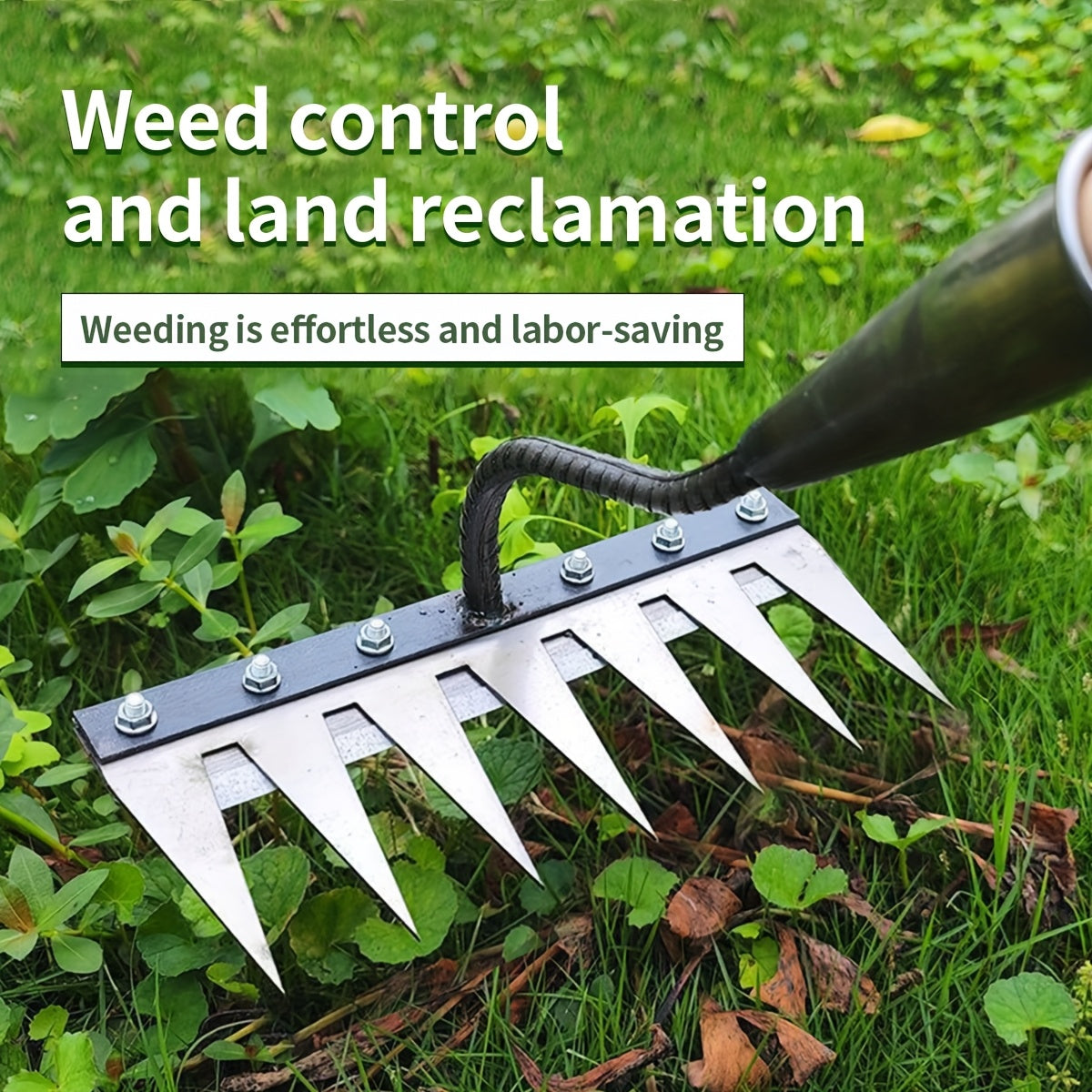 IronRoot™ 2-Piece Metal Weed Rake Set — Turn Backbreaking Garden Work into Effortless, Precise Power