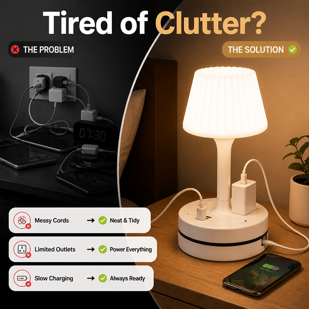 LumeVanta™ — Power Your Night with Perfect Light and Effortless Charging