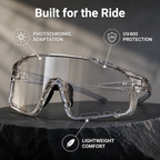 Glarevo™ — Ride comfortably through sun and shade without changing glasses