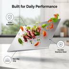 Cutlora™ Stainless Steel Cutting Board — Prep Fearlessly with a Spotless, Rock-Solid Surface
