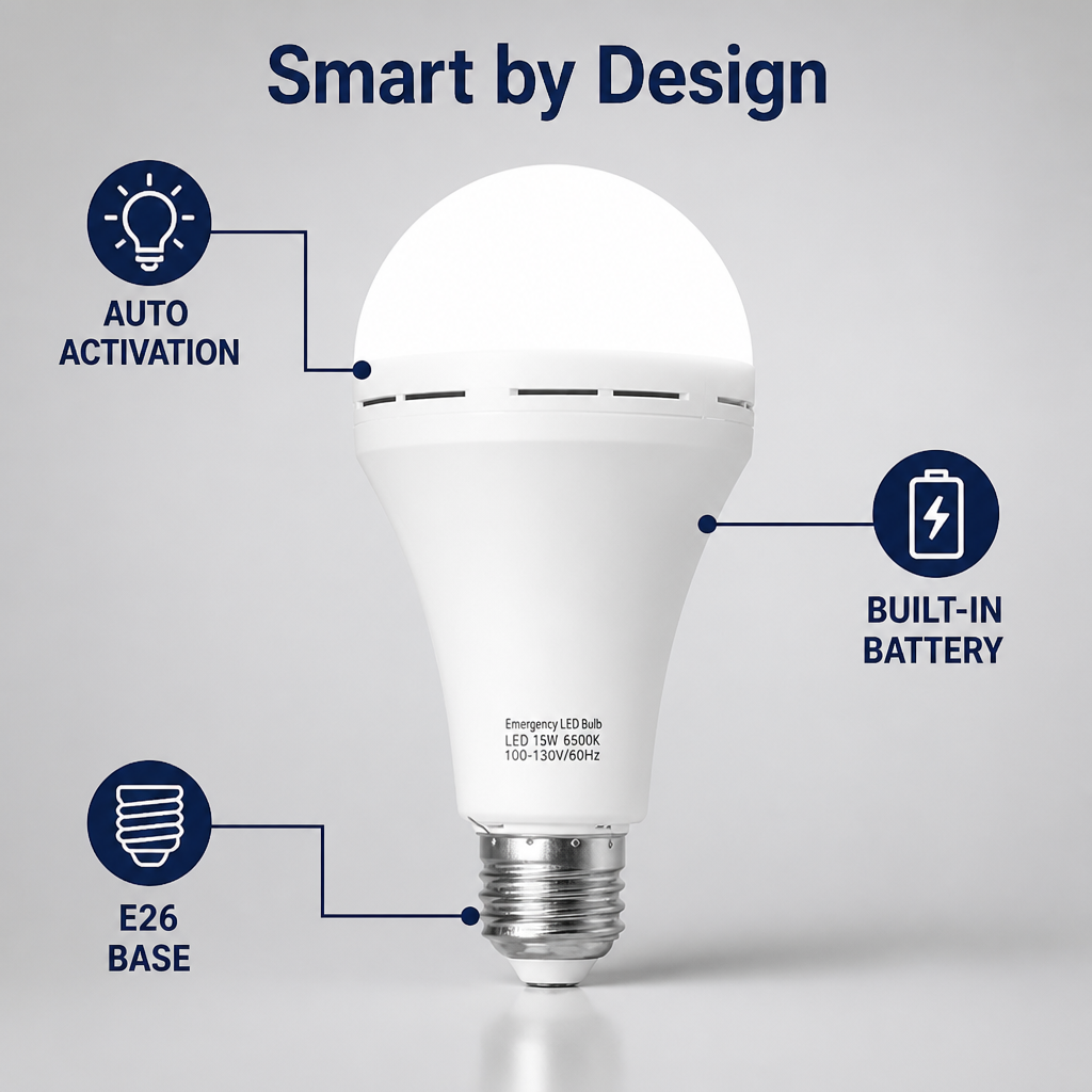 Elunexa™ — Bright, Automatic Backup Light That Keeps You Safe and Calm When Power Fails (2pcs)