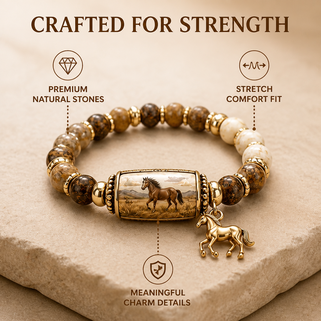 IronSpirit™ Crystal Bracelet — Ignite Your Inner Warrior with Every Powerful Bead