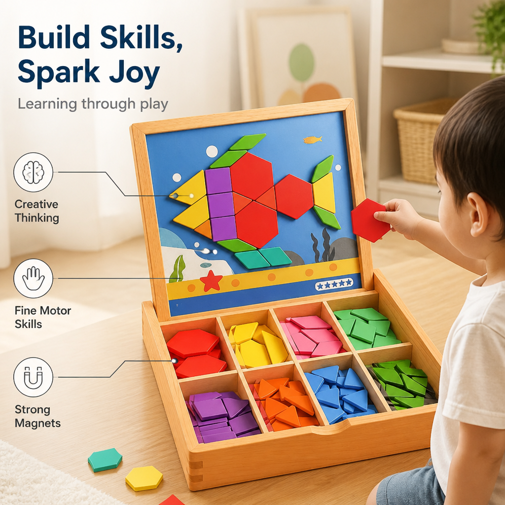 MagnaMosaic™ — Ignite Your Child’s Creative Confidence and Endless Imagination