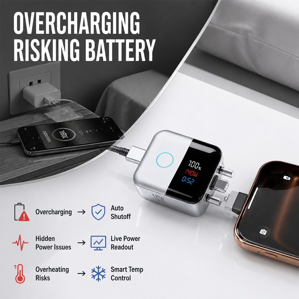 VoltGuard™ — Charge Fearlessly with Smart Protection and Instant Power Insight