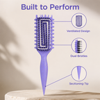VivaCurl™ Styling Brush — Sculpt Stunning Curls That Shine All Day Without the Frizz