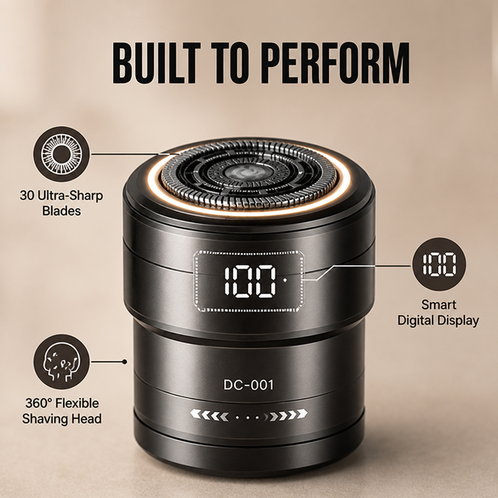 VertoGlide™ — Own Every Curve with Effortless, Irritation-Free Power Shaving