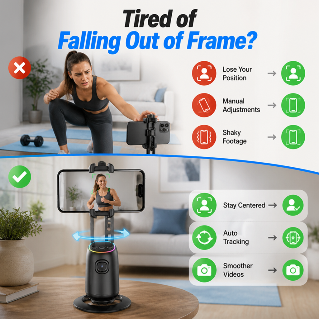FrameFlow™ — Stay Centered and Keep Filming as You Move