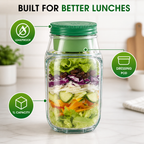 VitaSeal™ Salad Jar — Keep Every Crunch Fresh and Your Lunch Leakproof On-the-Go