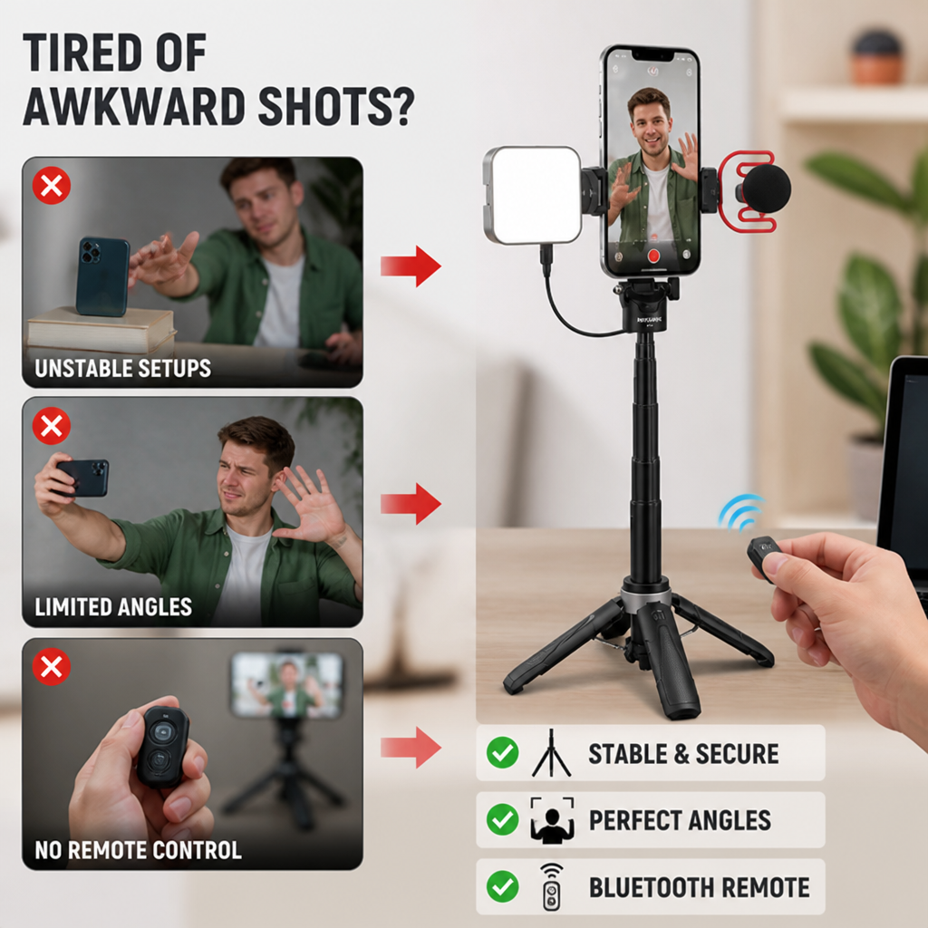 VidoMax™ Creator Stick — Unleash Your Creative Power with Every Perfect Shot