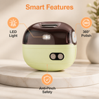 Klyvessa™ 2-in-1 Electric Clipper & Polisher — Perfect Nails Without the Pain, Every Time