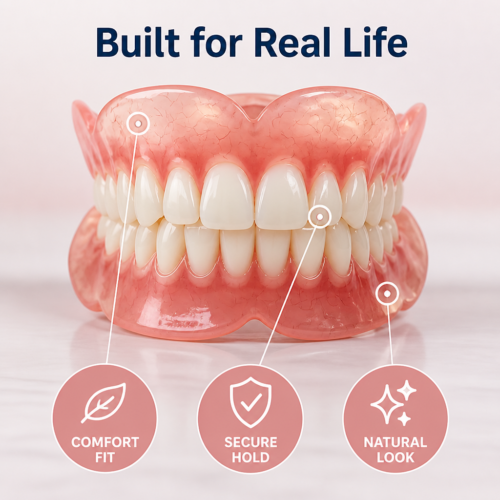 Dentivora™ Full Denture — Lock in Your Smile and Confidence All Day Long