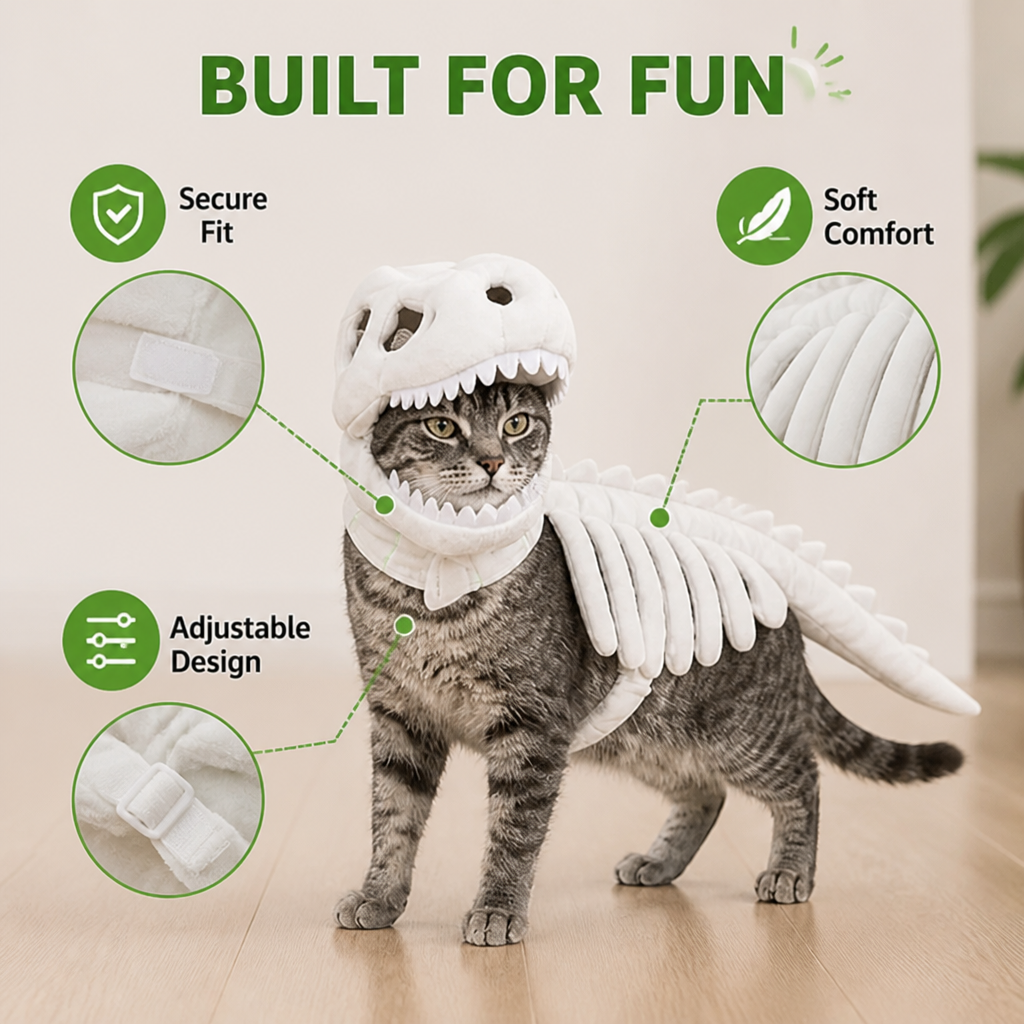 DinoGlee™ — Make Your Pup the Halloween Star in Comfy, Photo-Worthy Style