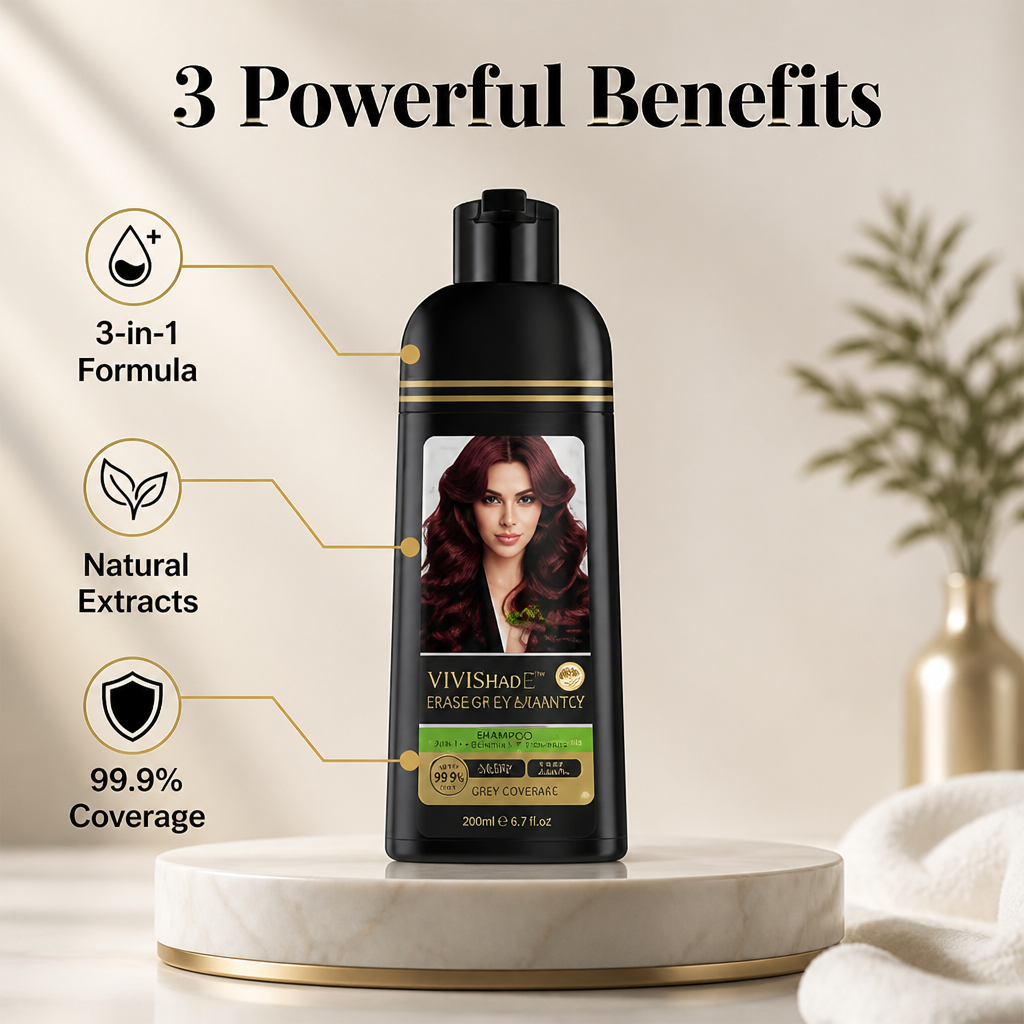 ViviShade™ — Erase Grey Instantly and Reveal Your Youthful, Vibrant Hair Every Wash