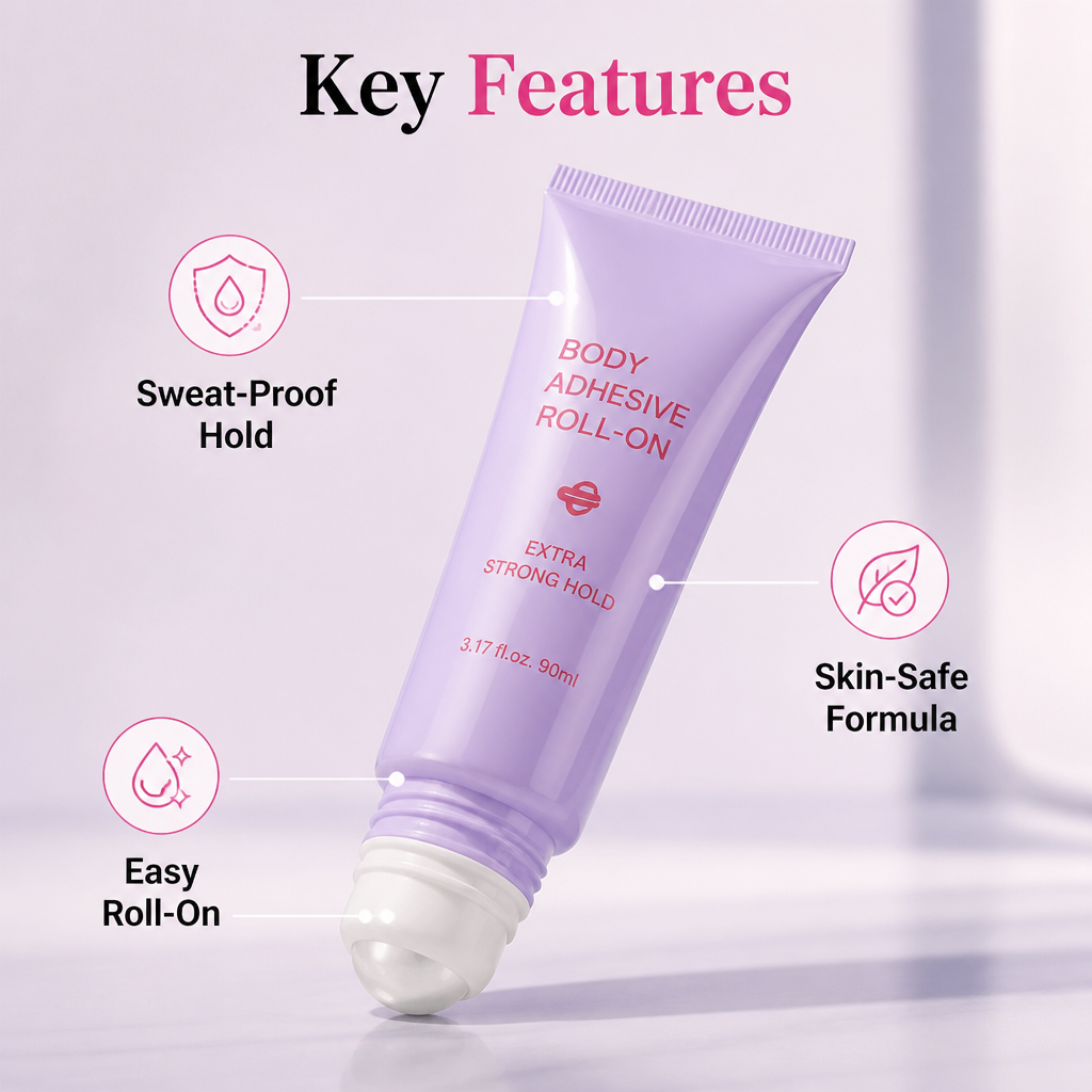 FlexiHold™ — Own Every Moment with Sweat-Proof, Skin-Safe Confidence