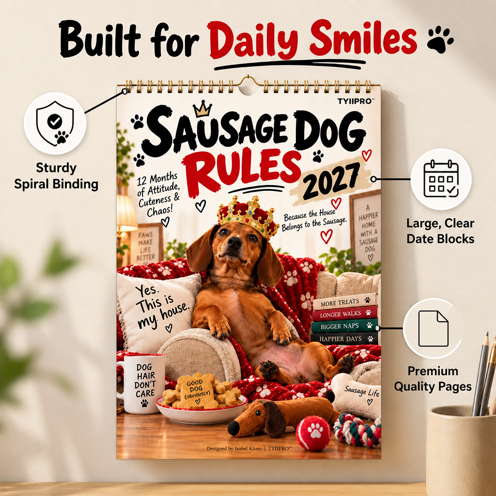 CheekiDachs™ Sarcastic Sausage Calendar — Make Every Day a Hilarious Celebration of Sass and Smiles