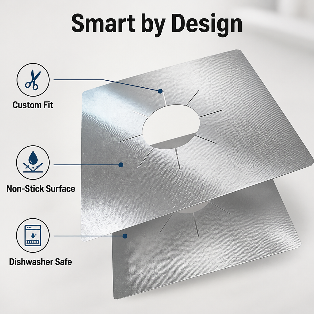 SizzleShield™ — Keep your stovetop cleaner and spend less time scrubbing after dinner