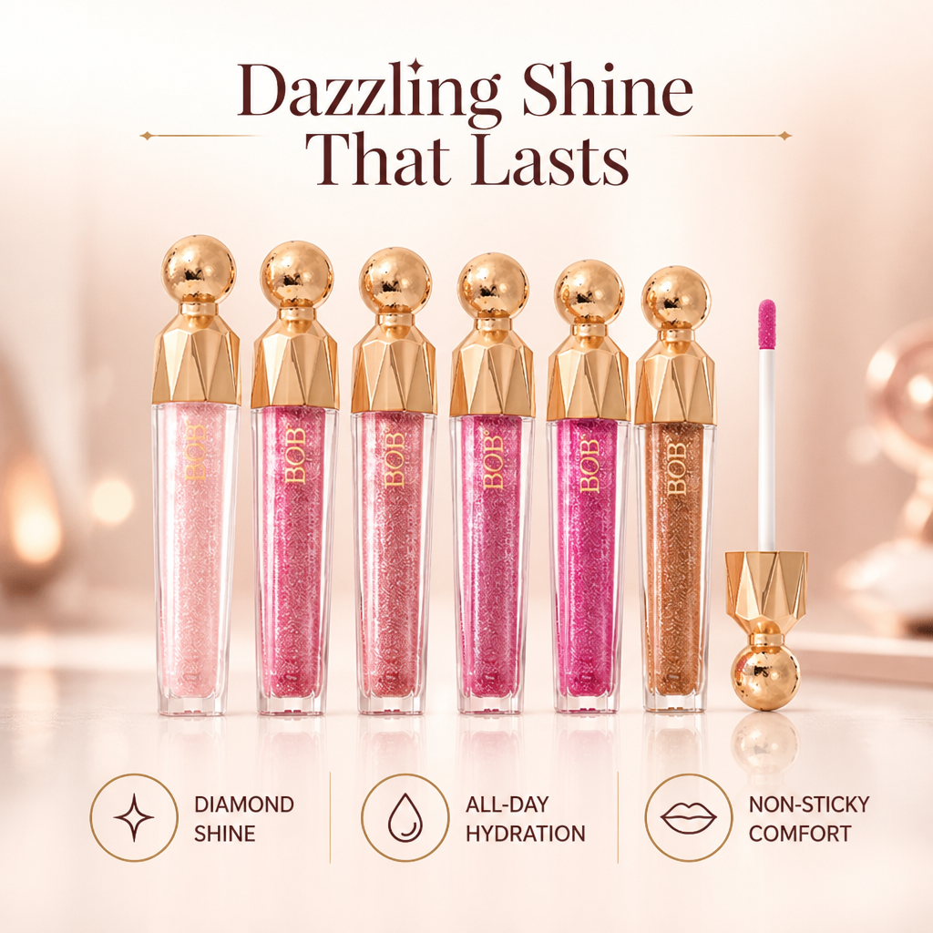 LumeLuxe™ Diamond Shine Lip Gloss — Transform Your Lips Into a Magnetic, Dazzling Statement