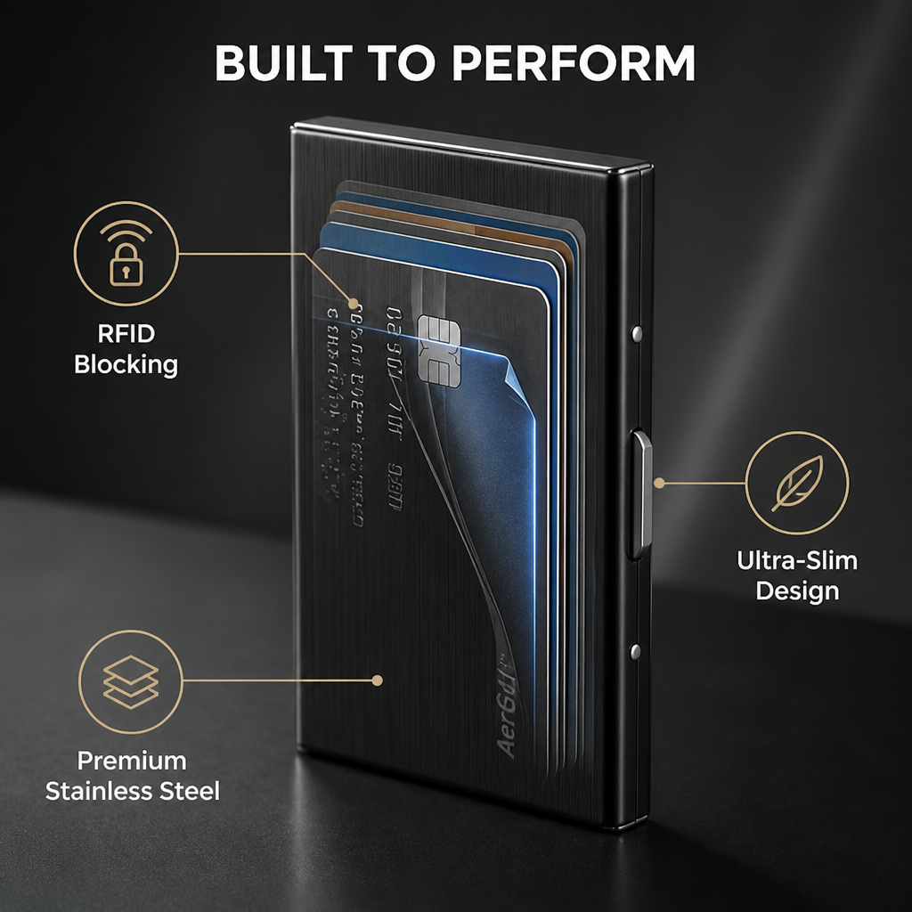 AeroGuard™ — Carry Confidence with Invisible, Bulletproof Card Protection