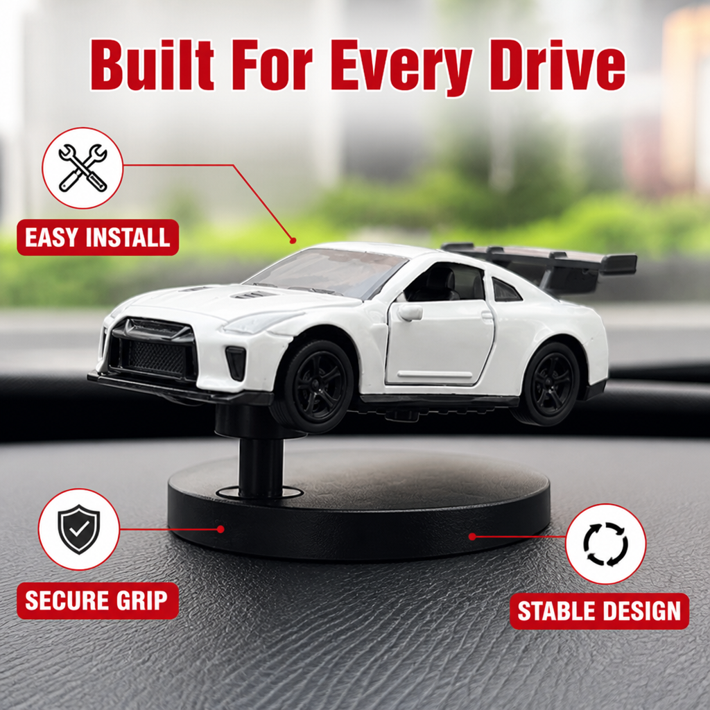 TurboSwing™ — Ignite Your Dashboard with Timeless Racing Attitude and Instant Cool