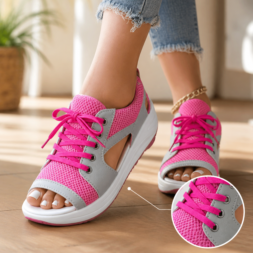 LumaStride™ Open Cushion Sandals — Step Boldly with All-Day Cloudlike Comfort and Confidence