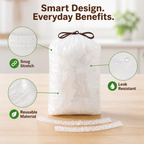 StretchKeep™ — Cover leftovers in seconds, without the lid hunt or plastic-wrap struggle