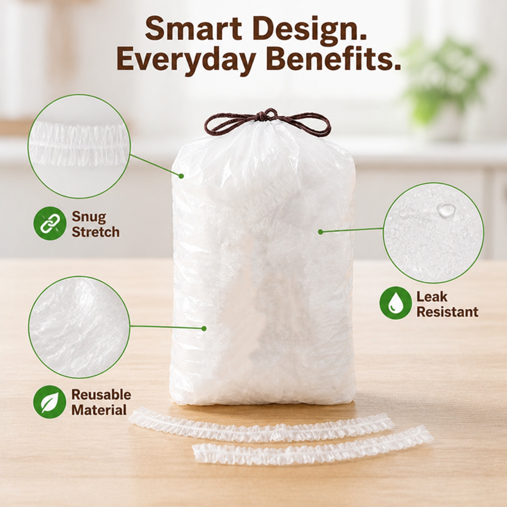 StretchKeep™ — Cover leftovers in seconds, without the lid hunt or plastic-wrap struggle