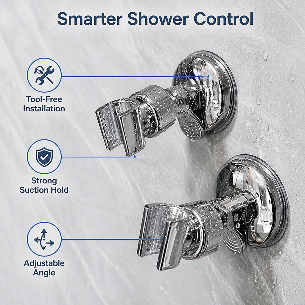 FlexiMist™ Adjustable Shower Head Holders — Take Full Control and Comfort of Every Shower Moment