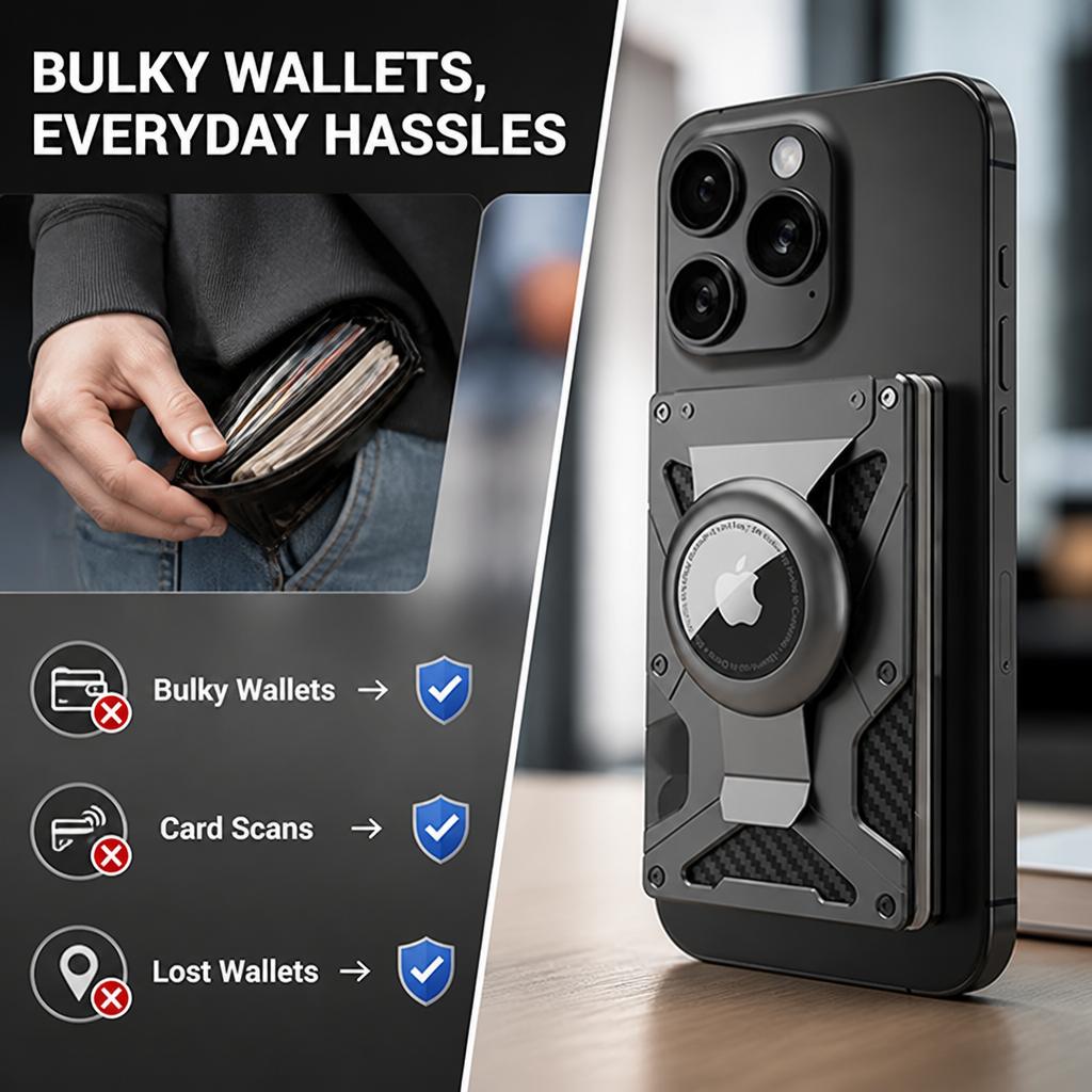 SlimGuard™ Magnetic Wallet — Carry Less, Live More: Ultimate Security and Effortless Style