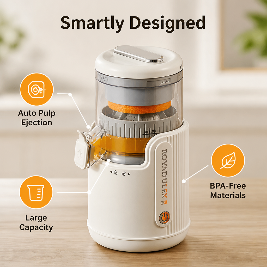 VersaJuicePro™ — Effortless Fresh Juice That Powers Your Day and Clears Your Mess