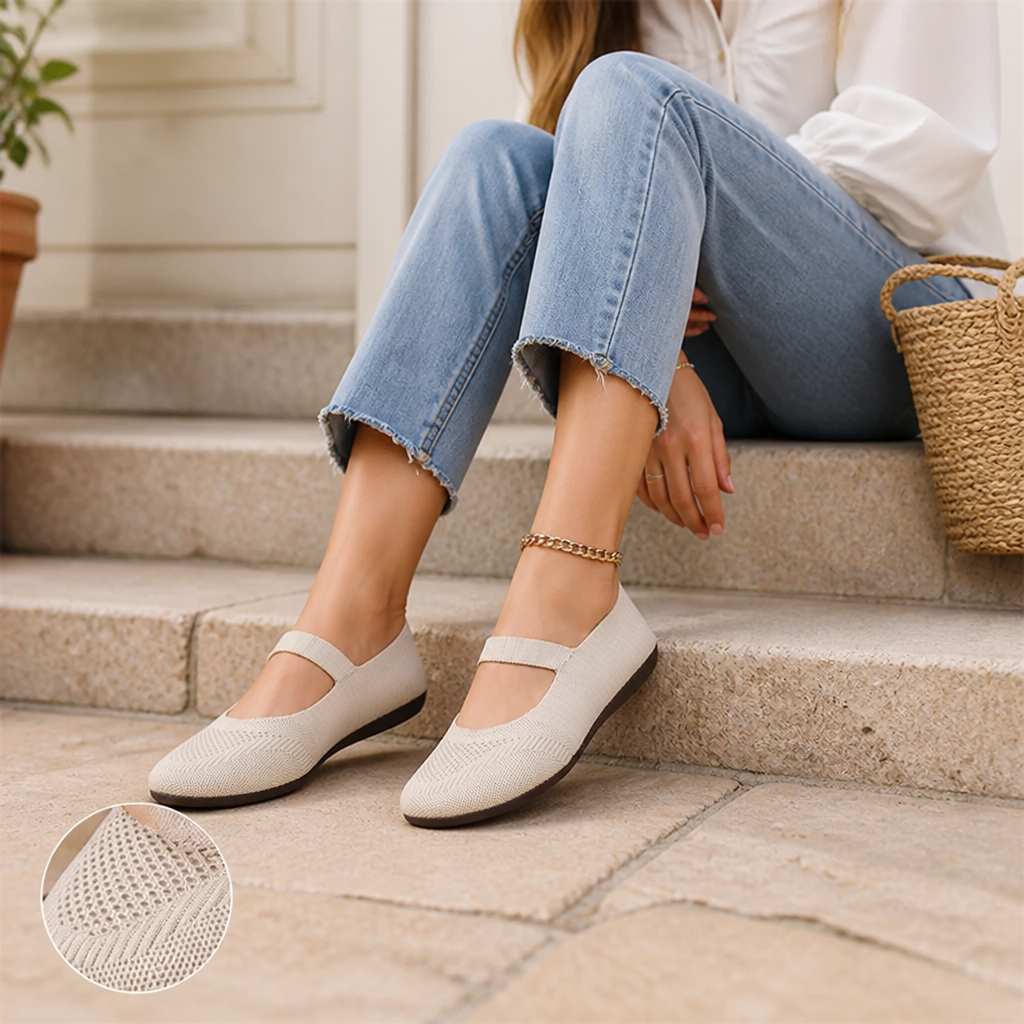 VivaStride™ Knit Flats — Breeze Through Your Day with Effortless Comfort and Confidence