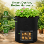 Rootivelle™ Grow Bag — Harvest Fresh, Flavorful Veggies Right from Any Tiny Space