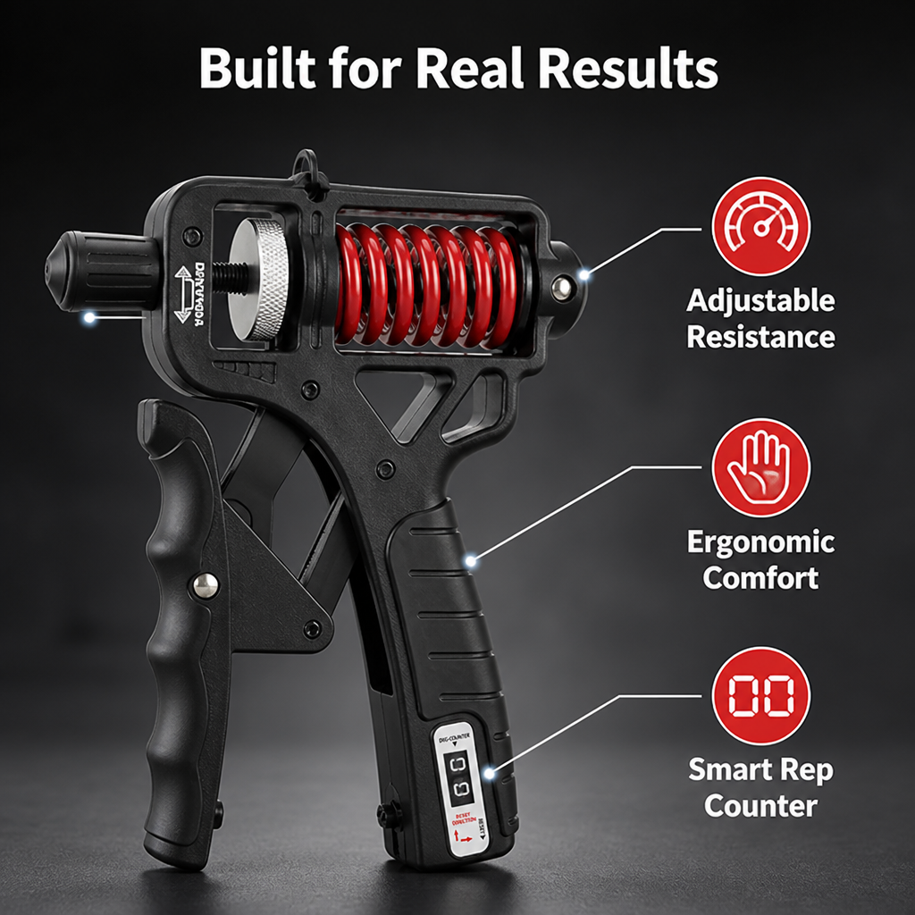 GripForce Pro™ — Command Your Strength, Track Every Victory, Crush Every Goal