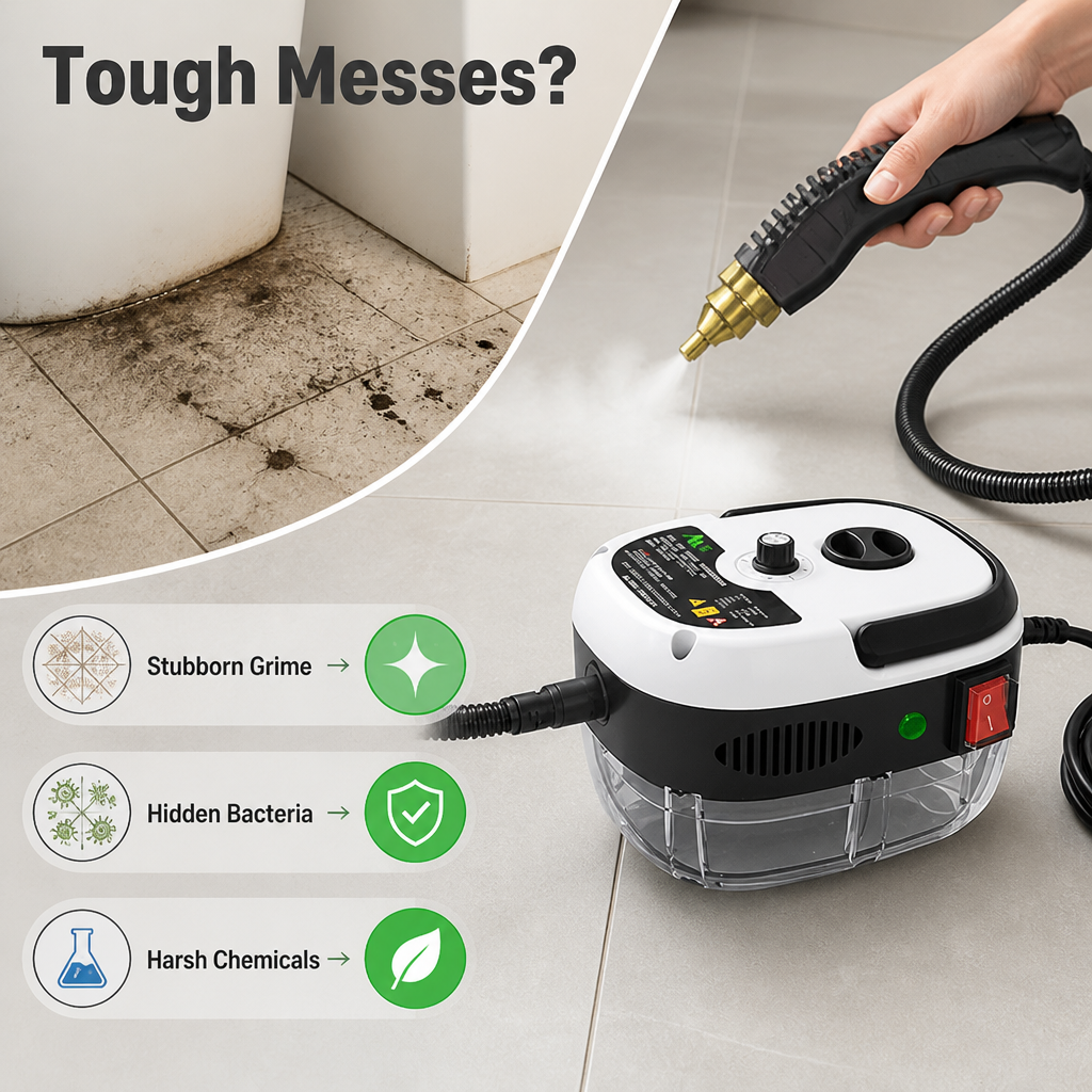 VaporaSense™ Industrial Steam Cleaner — Effortless Power That Transforms Your Space Instantly