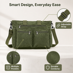 VeroCraft™ Corduroy Utility Tote — Master Your Day with Effortless Order and Unbreakable Style