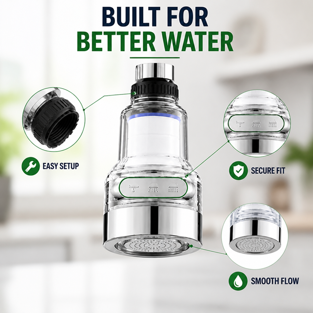 Spoutelle™ — Enjoy Crystal-Clear, Splash-Free Water That Transforms Your Kitchen Peace of Mind