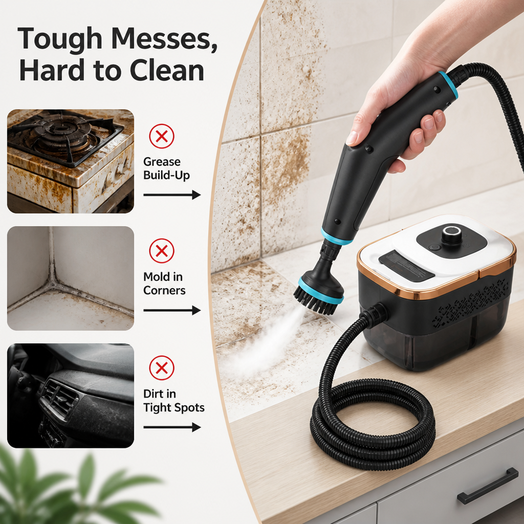 VaporLux™ — Lightning-Fast Steam Power for a Pristine, Germ-Free Home
