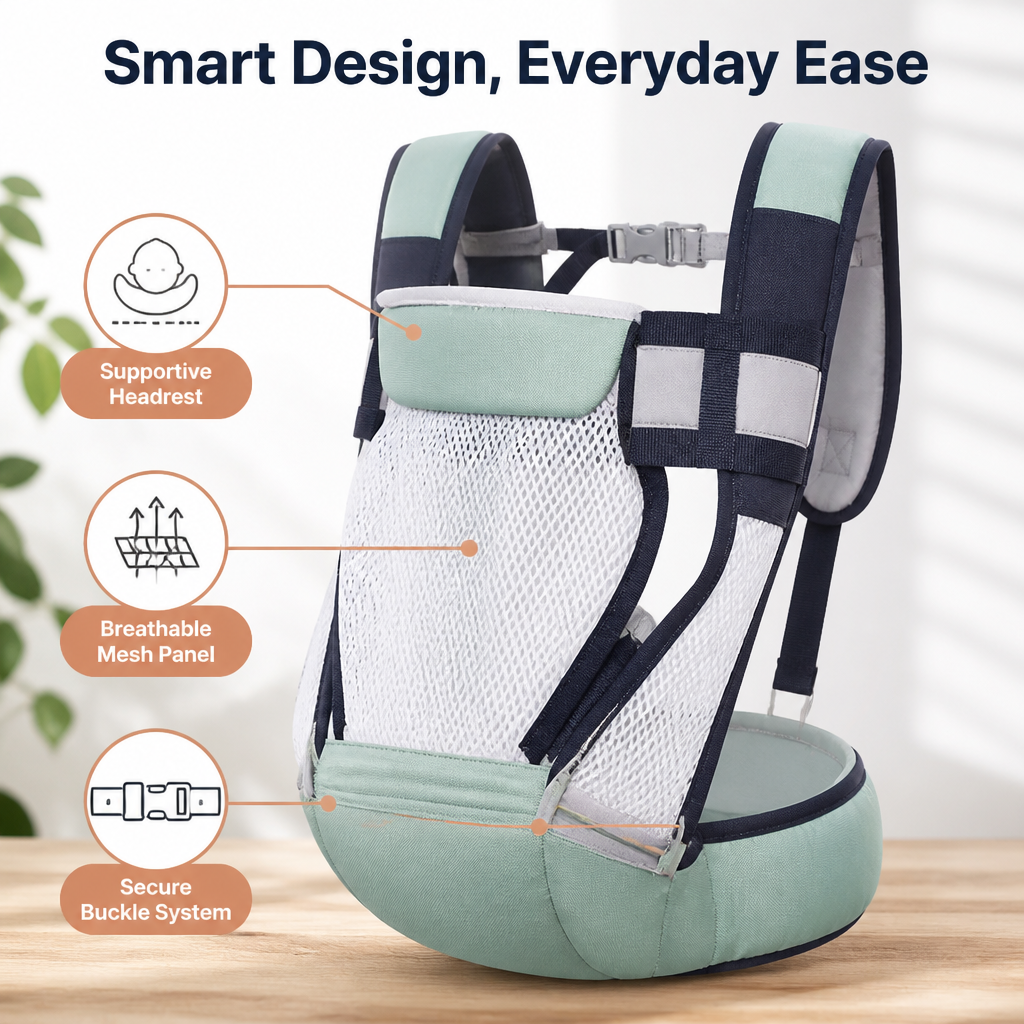VeloriNest™ — Stay Close, Hands-Free, and Comfortably Cool All Day Long