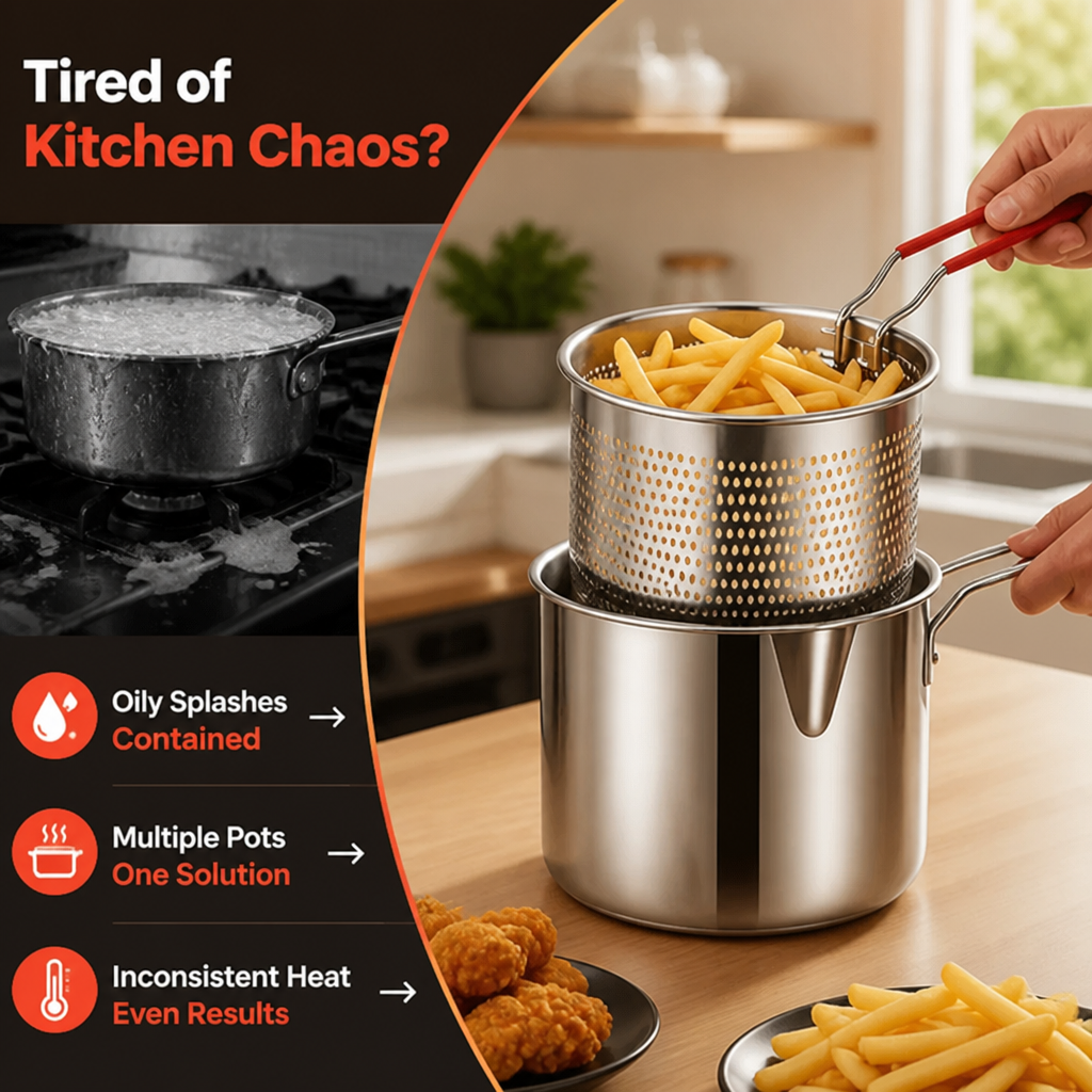Fryvella™ Precision Fryer — Effortless Mastery for Perfect, Mouthwatering Meals Every Time