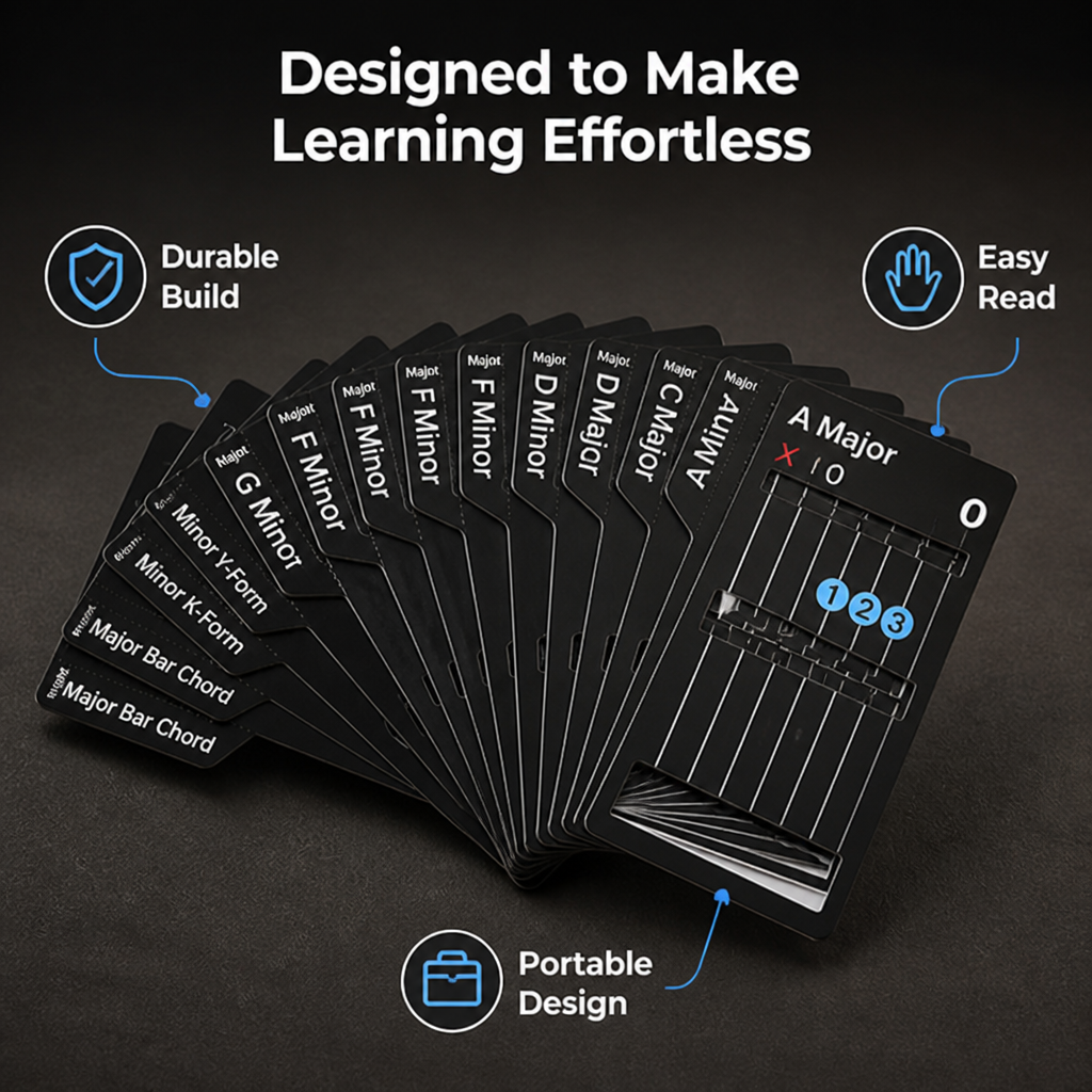 HarmonyGrip™ — Master Guitar Chords Instantly Right Where You Play