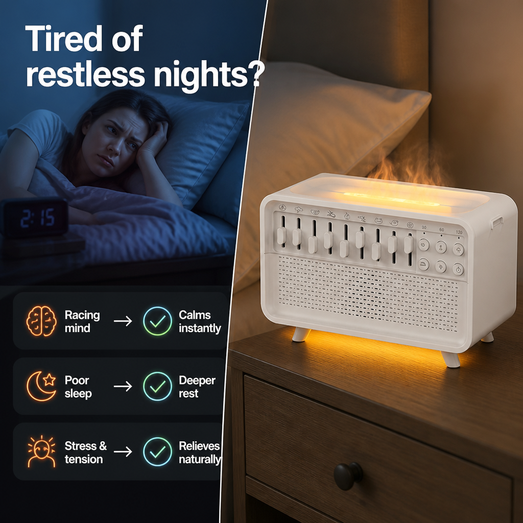 SereniAura™ — Drift Into Deep Calm and Wake Up Completely Refreshed