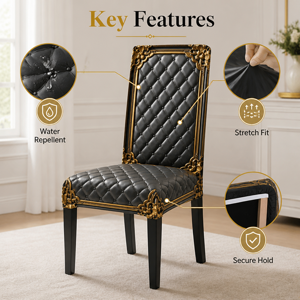 Regaluxe™ Baroque Chair Covers — Turn Every Seat Into a Throne of Unshakable Elegance and Comfort