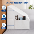 BedEase™ — Keep Pillows Put and Bedside Essentials Within Reach